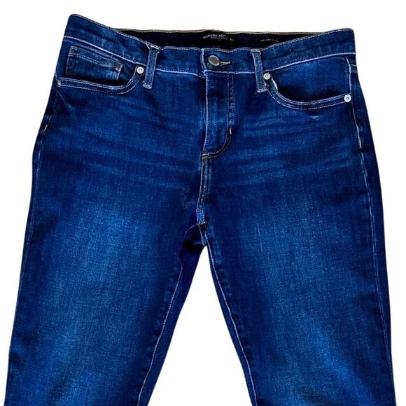 Banana Republic Womens Raw Hem Stretch Dark Wash Jeans Size 28 (4) - Picture 5 of 11